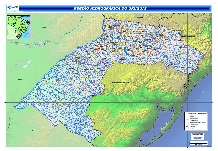 16 Figura 01 Rede Hidrográfica do Rio Uruguai Fonte: http://www2.ana.gov.br/paginas/portais/bacias/uruguai.aspx O rio Uruguai possui 2.