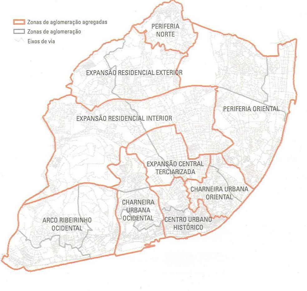 A Cidade de Lisboa Caracterização em grandes zonas de aglomeração pop.