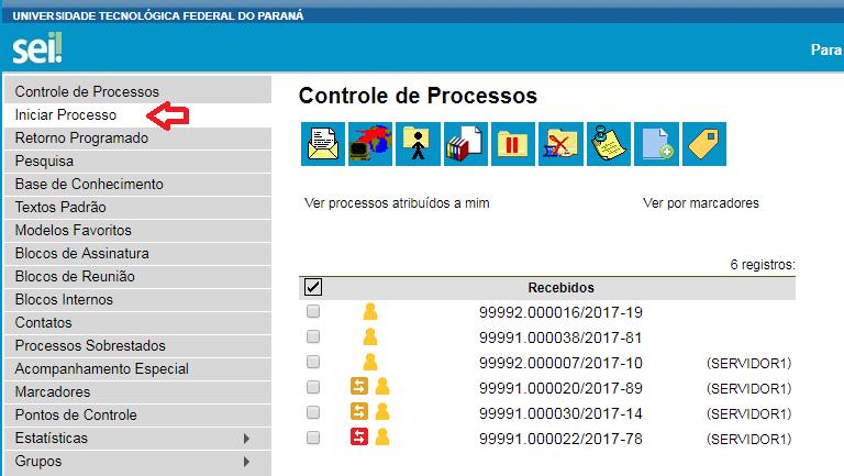 COMO REALIZAR SUA PRESTAÇÃO DE CONTAS NO SEI? 1. Acesse o SEI com seu login e senha do e-mail institucional. <https://sei.utfpr.edu.br/sei/>. 2. Clique em Iniciar Processo: 3.