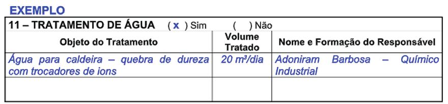 quem é responsável pela inspeção e manutenção da caldeira.