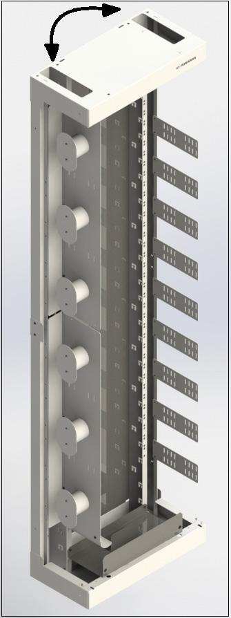 3.2. Inversão de Lado É possível inverter o lado de entrada e saída de cabos e cordões, caso seja