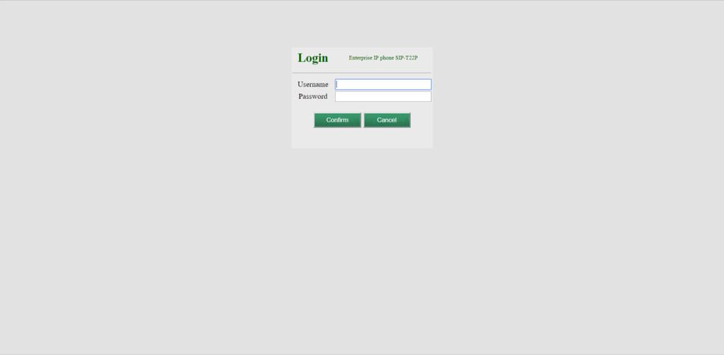 Login e senha Dependendo da versão de firmware instalada no aparelho a tela de login pode ser um pouco