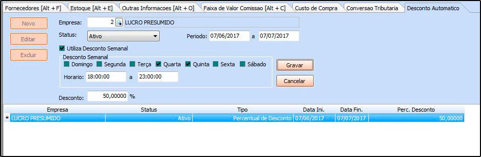 que o produto ainda continua em linha, sendo produzido na empresa, ou sendo comprado de terceiros para Revendas.