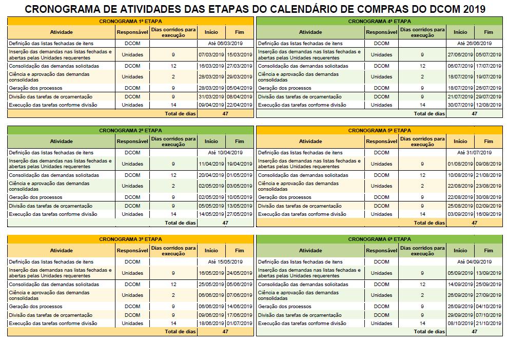 Calendário