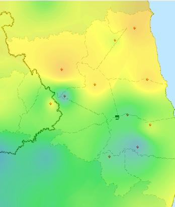 DESVIO DA PRECIPITAÇÃO (MÊS ATUAL / MÉDIA HISTÓRICA) elmonte 16