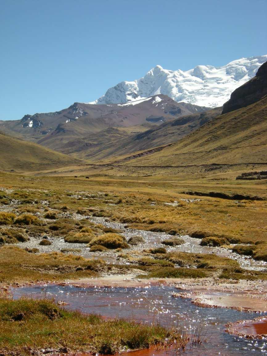 Andes: grande vulnerabilidade às mudanças climáticas > Aumento geral das temperaturas > Aumento do desgelo dos glaciares: