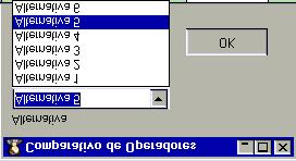 86 Comparativo de Operadores, onde o FC selecionou a alternativa 5, conforme Figura 45 Comparativo de operadores alternativa. Figura 45 comparativo de operadores alternativa.