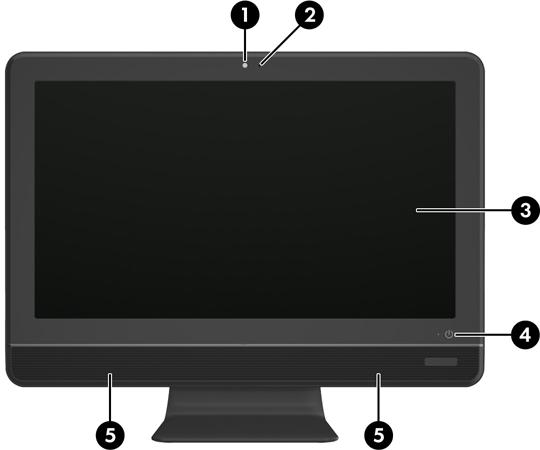 HD Webcam e microfone Rede local sem fio opcional Alto-falantes premium estéreo Chip compatível com TPM 1.