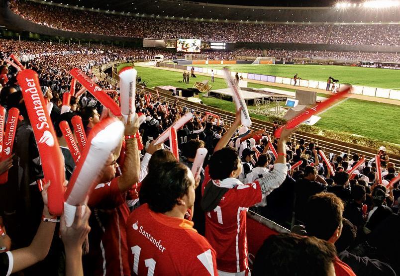 Audiência Brasil 100 mil Telespectadores No jogo decisivo da Copa Santander Libertadores em 2013, de cada 4 Tvs