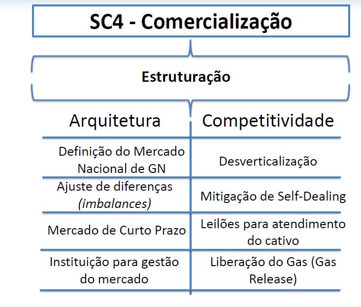 GÁS PARA CRESCER: SUBCOMITÊ DE DISTRIBUIÇÃO Mercado Nacional de Gás (MNG): região abrangendo todas as zonas de comercialização do sistema integrado de gás, caracterizadas pela comercialização pelos