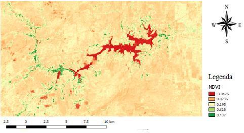 Figura 5 NDVI, abril de 2015. Figura 6 NDVI, dezembro de 2015.