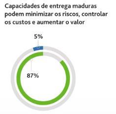 3. Amadurecer capacidades de entrega de valor 5% das organizações de baixo desempenho têm