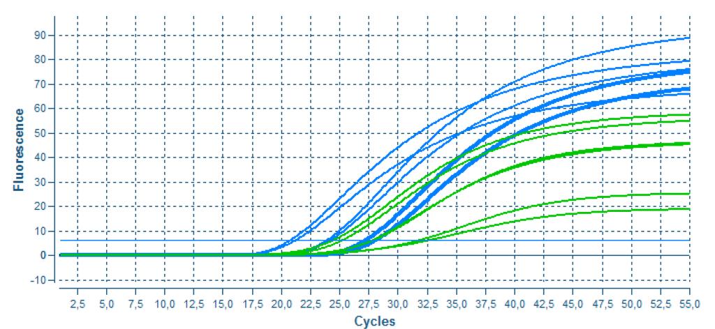 Extração de DNA com FTA Q3-Plus versus ABI7500 Comparados entre termociclador padrão (ABI7500)