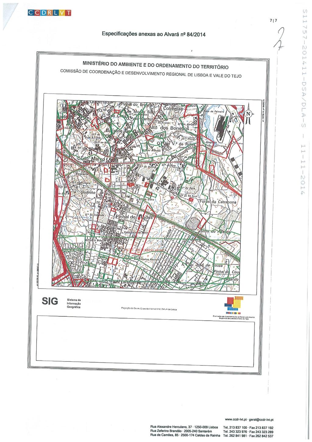 C R VT Especificações anexas ao Alvará n2 84/2014 [ 3 CI vnnv.~-m.