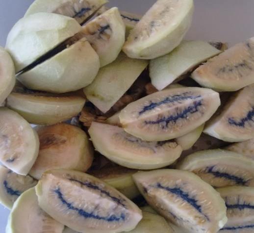 maduro (Figura 2A). Os frutos foram levados ao Laboratório de Processamento Vegetal do Instituto Federal de Mato Grosso do Sul (IFMS), Campus Coxim.