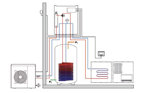 NIMBUS FLEX M NET AQUECIMENTO REFRIGERAÇÃO ANTICORROSÃO ÁGUA QUENTE SANITÁRIA DADOS TÉCNICOS 50 M NET 70 M NET 90 M NET 110 M NET RENDIMENTO DA BOMBA DE CALOR Potência térmica aquecimento (T ar 7ºC,T