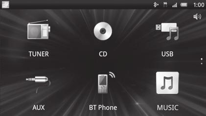 Estabelecer a ligação App Remote 1 Ligue o iphone à Porta USB ou telemóvel Android com a função BLUETOOTH. 2 Inicie a aplicação "App Remote".