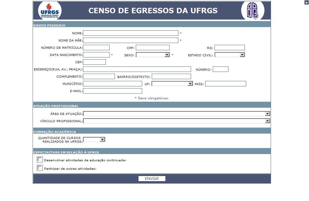 92 do egresso a respeito de educação continuada e participações em outras atividades institucionais na UFRGS.