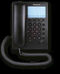 Cor: preta ou branca KX-T7730 Telefone Proprietário Analógico Visor LCD
