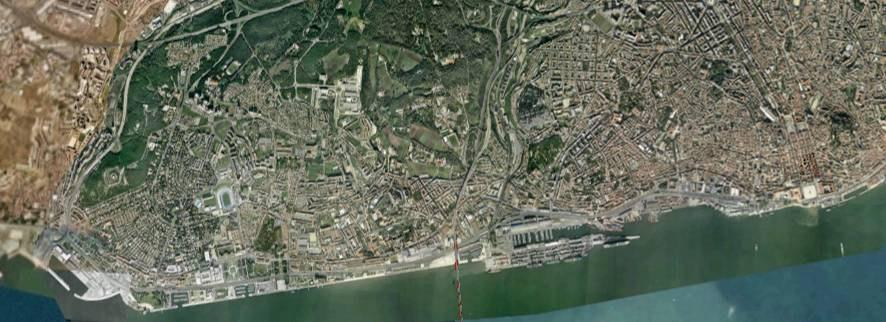 FUTURO NA CIDADE DE LISBOA IMPLEMENTAÇÃO EM CURSO Projecto Piloto da construção da rede de águas residuais tratadas na frente ribeirinha de Lisboa, segmentado num eixo comum e em dois eixos