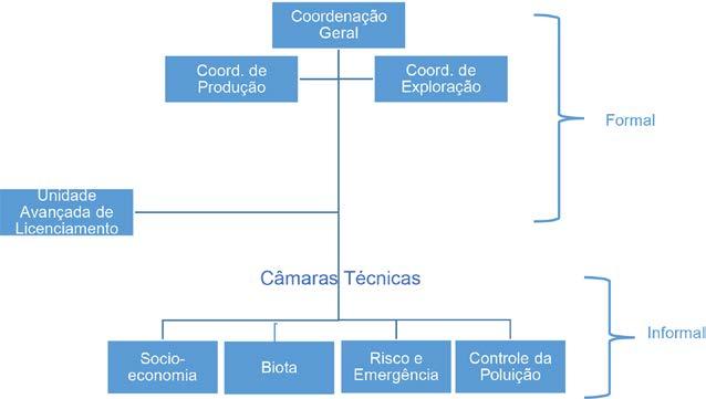 Instituições e governança ambiental 11 de 22 Figura 4: Estrutura organizacional da CGPEG Fonte: Elaboração própria De modo geral, pode-se alegar que a CGPEG tem desempenhado as suas funções a