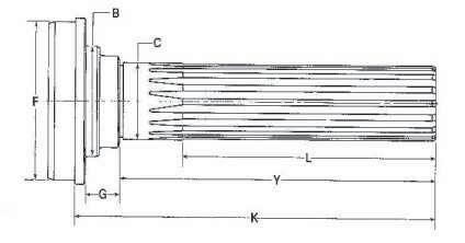 Tabela Dimensional / Cruzetas Tabla Dimensionale / Crucetas Dimention Chart / U-Joint Ponteira F Ø Maior Ø Menor L J Ø Tubo x Parede Encaixe Tubo H G R K E D No