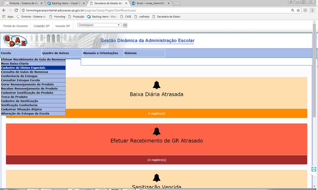 2. Consulta de Dieta Especial Através da consulta da dieta especial, é possível consultar os detalhes das dietas cadastradas, consultar avaliação das nutricionistas, editar informações das dietas já