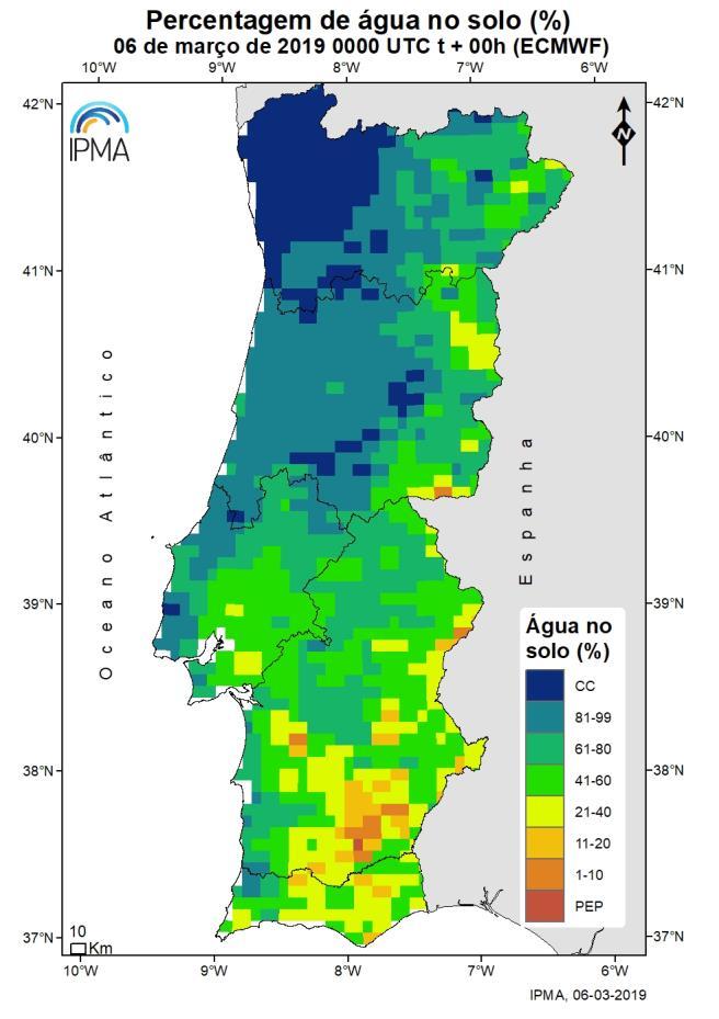 Precipitação 1 a 6 março 2019