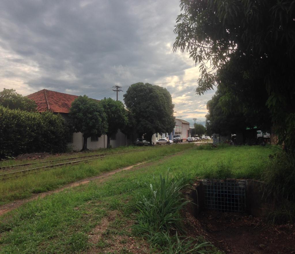 os espaços não edificados atuarão como pátios abertos com jardins, bancos, e caminhos