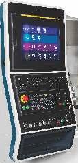 CNC FANUC 32i-B i-hmi ROMI GL 250 / GL 300 / GL 350 / GL 450 Versão S 1 - Recursos e Desempenho do CNC:. Monitor 19 com tela LCD sensível ao toque. Teclado Qwerty. Painel de Operação.