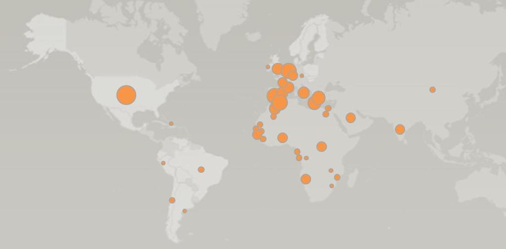 Mais de 750 mil toneladas exportadas para os EUA Países destino das exportações Total exportações: 2.