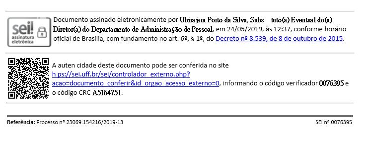 ANO LIII N. 098 27/05/2019 SEÇÃO I P. 020 DETERMINAÇÃO DE SERVIÇO - DAP Nº 38, DE 23 DE MAIO DE 2019.