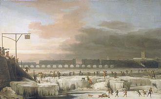 Frozen Thames, 1677 Explicação do