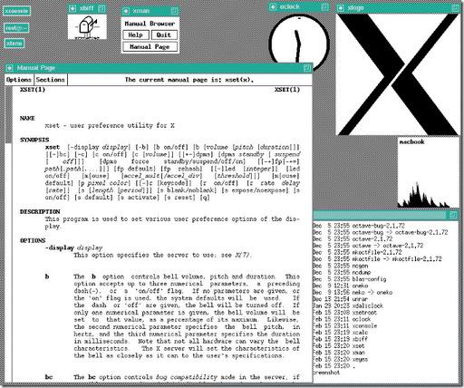 1985 X-Windows Desenvolvido no