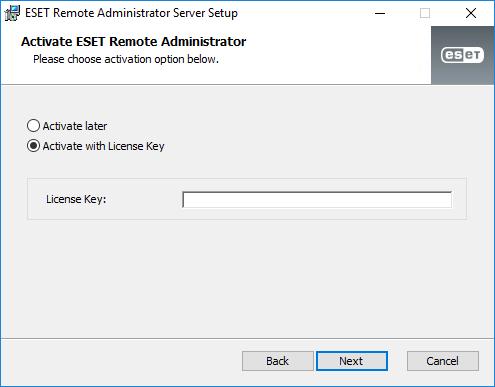 3. Activação remota através do ESET Remote Administrator Neste ponto, vamos proceder à activação remota de produtos empresariais ESET (ESET Endpoint Security, ESET Endpoint Antivirus, ESET File
