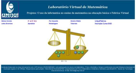 Introdução Nesta apostila, você terá oportunidade de conhecer o material disponível no Laboratório Virtual de Matemática (LVM) da UNIJUÍ.