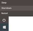Para desligar o dispositivo, realize os passos a seguir: Clique no ícone do Windows no canto esquerdo do Ambiente de Trabalho, ou prima a tecla Windows no teclado.