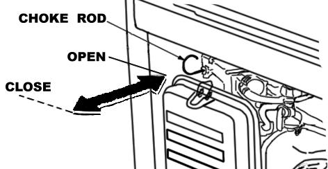 6. Operação Ligando o motor Antes de ligar o equipamento, verifique se mesmo está devidamente aterrado e s e o s p l u g u e s e s t ã o desconectados das tomadas. 1- Abra a torneira de combustível.