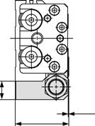 Mesa linear de translação Série MXQ Com amortecedor hidráulico (ø) MXQL-S, T, Margem do curso ajustável