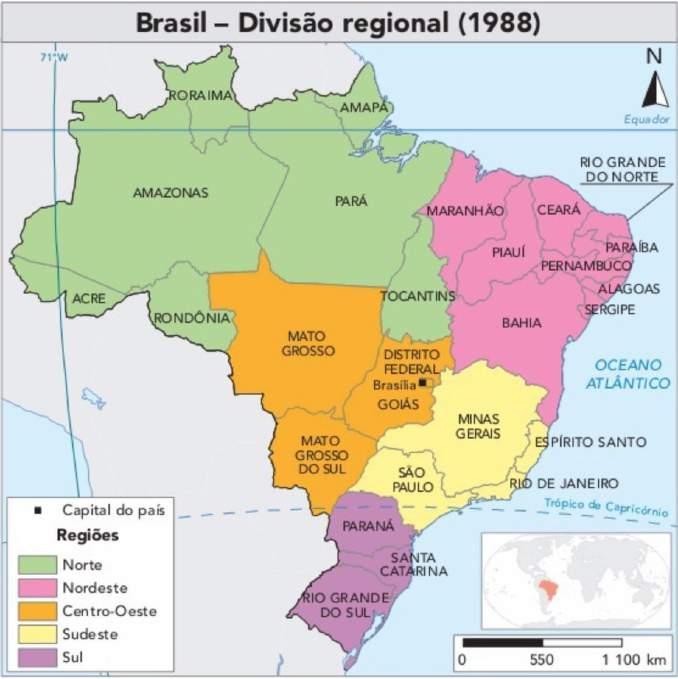 Constituição de 1988 - Extinção dos territórios federais, elevando Roraima, Rondônia e Amapá à categoria de estado; -