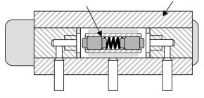 8 Manual técnico KE 315-4-2T 3.2 Válvula magnética É aplicada uma válvula magnética biestável. Uma válvula magnética deste tipo não tem nenhuma posição de repouso definida.