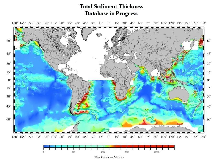 Ele percebeu que os oceanos mais rasos eram mais jovens,