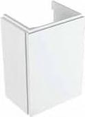 Geberit Xeno² Movéis de casa de banho Móveis de lavatório Móveis de lavatório Móvel Geberit Xeno² para lava-mãos, com uma porta 38 33 26 5 31 6 8 52 5 0 de fixação Painel de aglomerado de madeira de