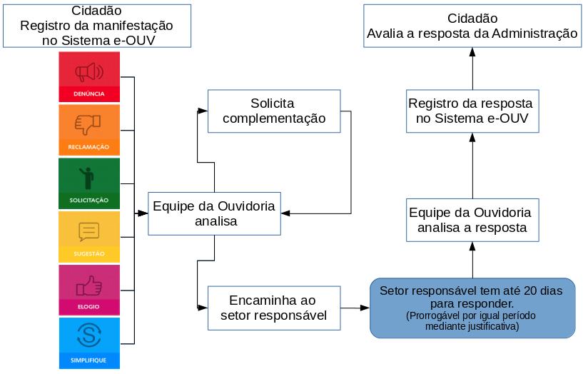 A OG-UFES acompanha e orienta todo o processo de ao manifestante, buscando junto aos setores o atendimento da demanda no prazo definido em lei (Figura 1).