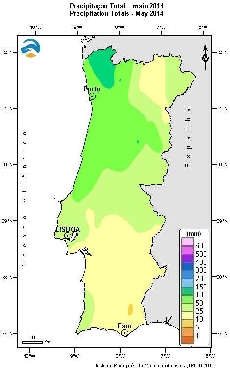 A partir do dia 20 verificou-se uma descida acentuada da temperatura do ar em especial da temperatura máxima.