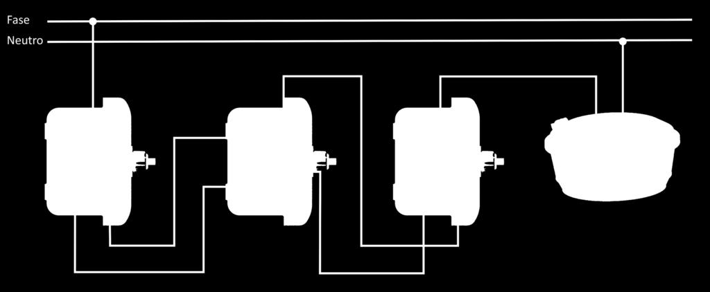 (Four-way) Carga iluminação 