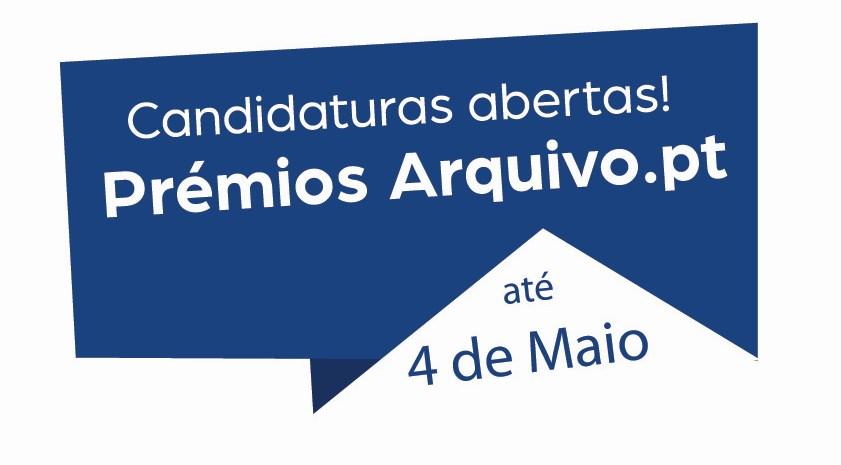 Prémio Arquivo.pt 2019 divulguem e participem!