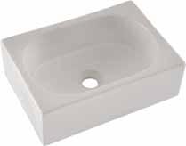 lavabo sobre encimera (sin repisa) cuba de apoio QX1 400 400 130 85071. cuba. countertop basin.
