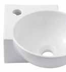 lavabo de semi empotrar lavatório suspenso de canto P 335 296 120 415 70 04014. lavatório suspenso de canto. wall-hung lavatory.