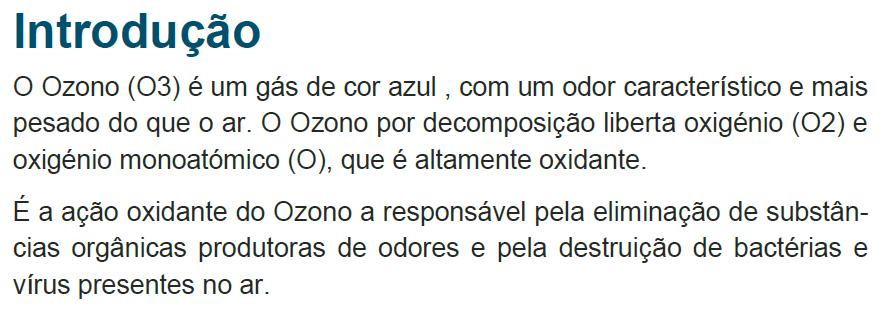 Ozono 30/06/2019 Filtragem de Fumos na